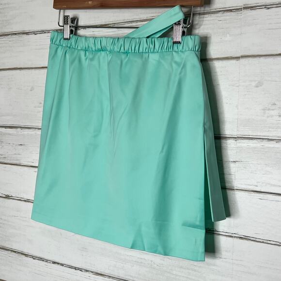 For Love And Lemons Marie Skirt Mint Green Satin Size Small - Picture 5 of 9